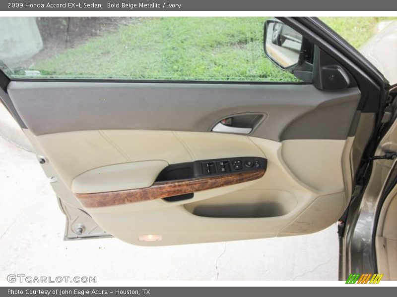 Bold Beige Metallic / Ivory 2009 Honda Accord EX-L Sedan