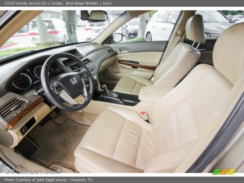 Bold Beige Metallic / Ivory 2009 Honda Accord EX-L Sedan