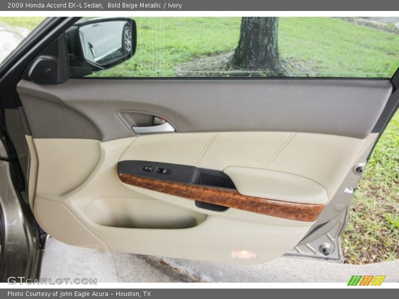 Bold Beige Metallic / Ivory 2009 Honda Accord EX-L Sedan