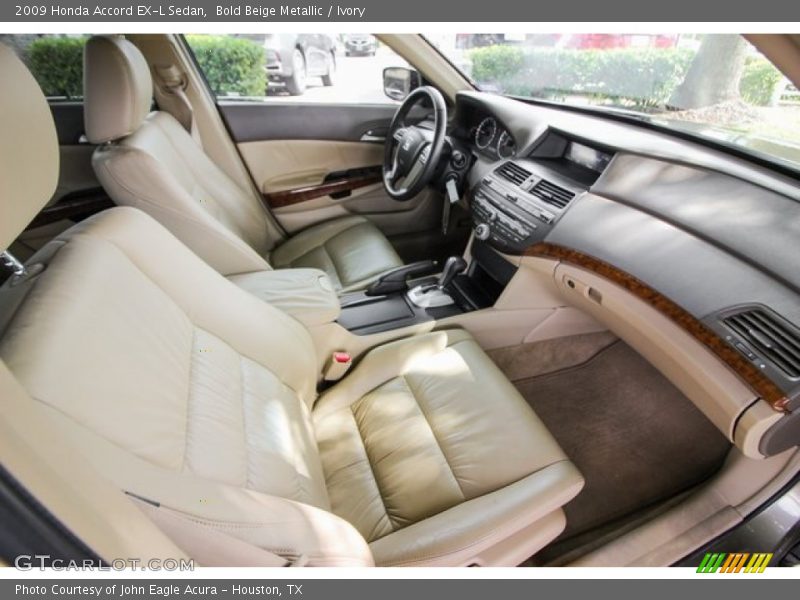 Bold Beige Metallic / Ivory 2009 Honda Accord EX-L Sedan