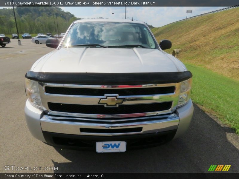 Sheer Silver Metallic / Dark Titanium 2010 Chevrolet Silverado 1500 LS Crew Cab 4x4