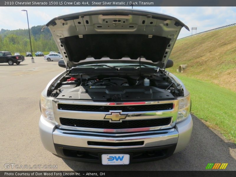 Sheer Silver Metallic / Dark Titanium 2010 Chevrolet Silverado 1500 LS Crew Cab 4x4