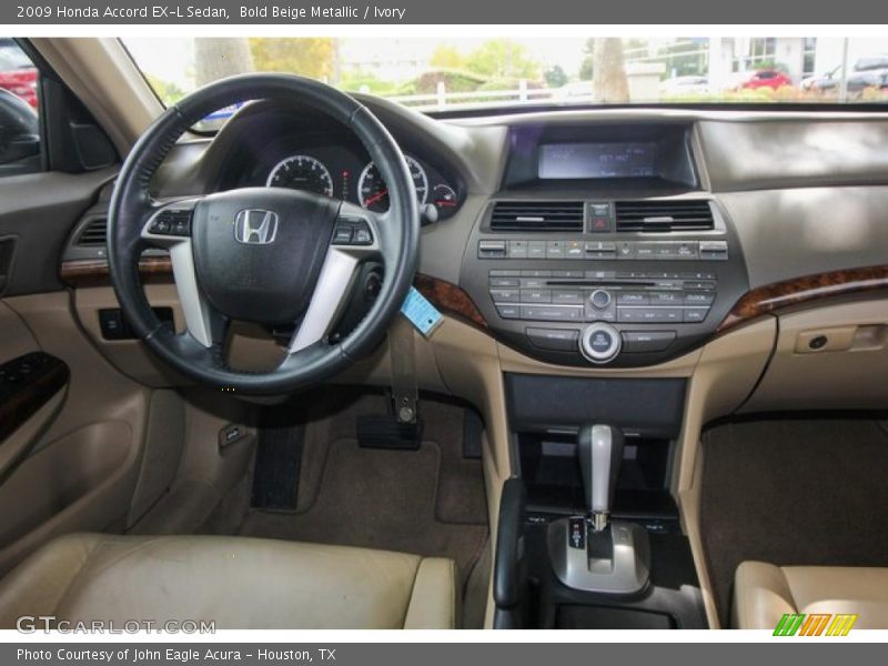Bold Beige Metallic / Ivory 2009 Honda Accord EX-L Sedan