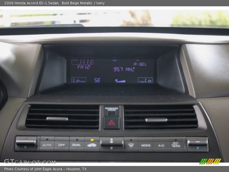 Bold Beige Metallic / Ivory 2009 Honda Accord EX-L Sedan