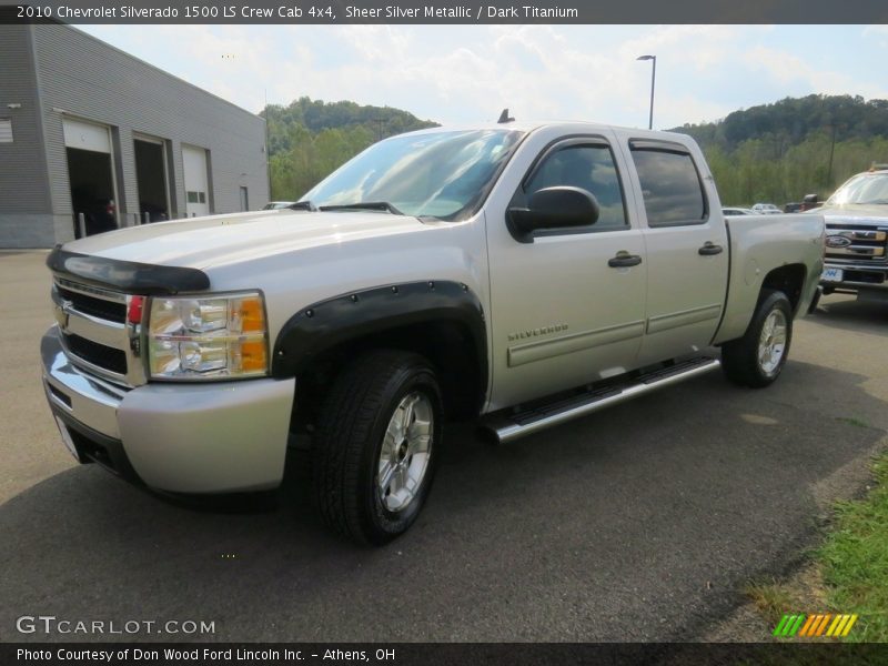 Sheer Silver Metallic / Dark Titanium 2010 Chevrolet Silverado 1500 LS Crew Cab 4x4