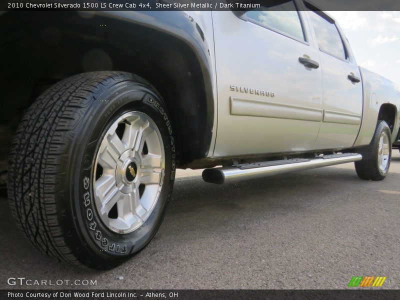 Sheer Silver Metallic / Dark Titanium 2010 Chevrolet Silverado 1500 LS Crew Cab 4x4