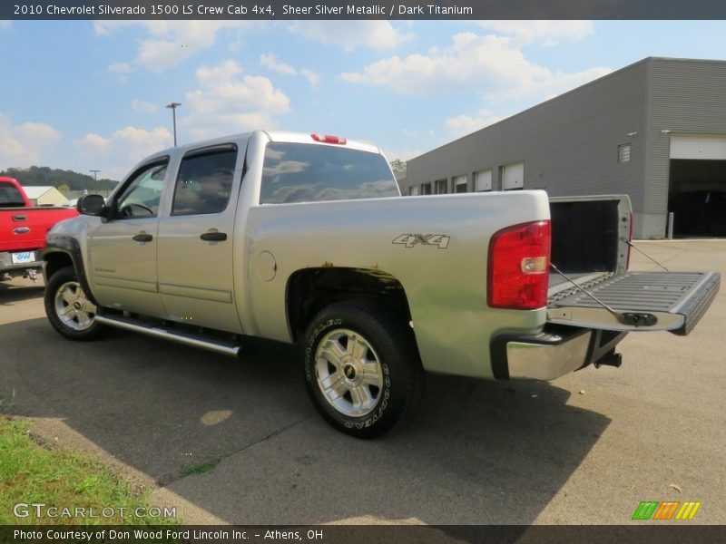 Sheer Silver Metallic / Dark Titanium 2010 Chevrolet Silverado 1500 LS Crew Cab 4x4