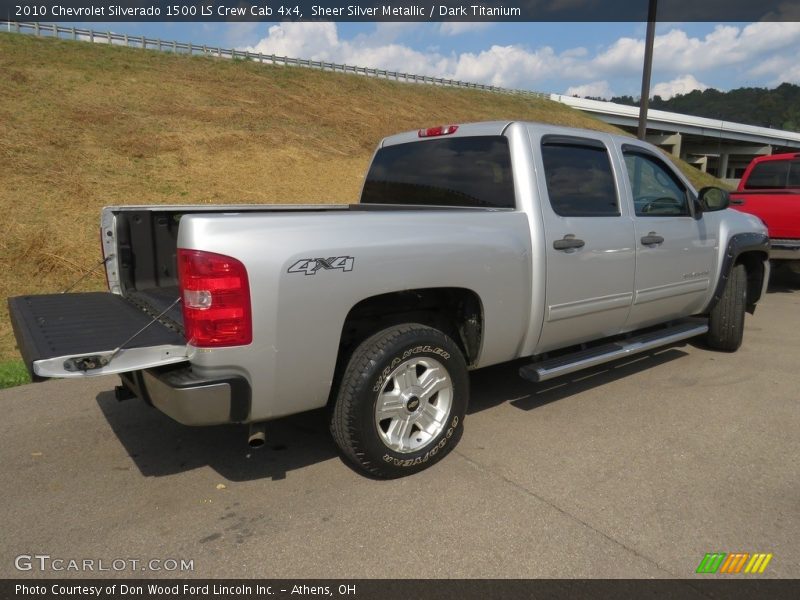 Sheer Silver Metallic / Dark Titanium 2010 Chevrolet Silverado 1500 LS Crew Cab 4x4