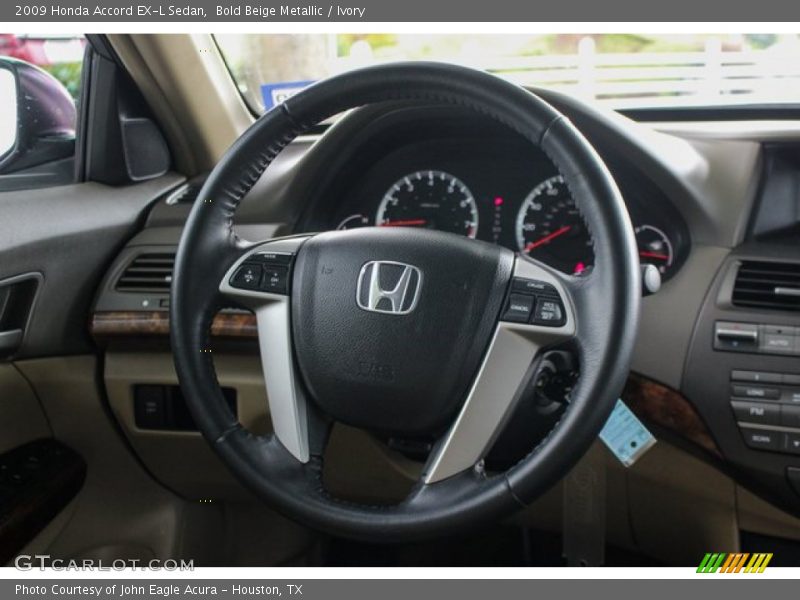Bold Beige Metallic / Ivory 2009 Honda Accord EX-L Sedan