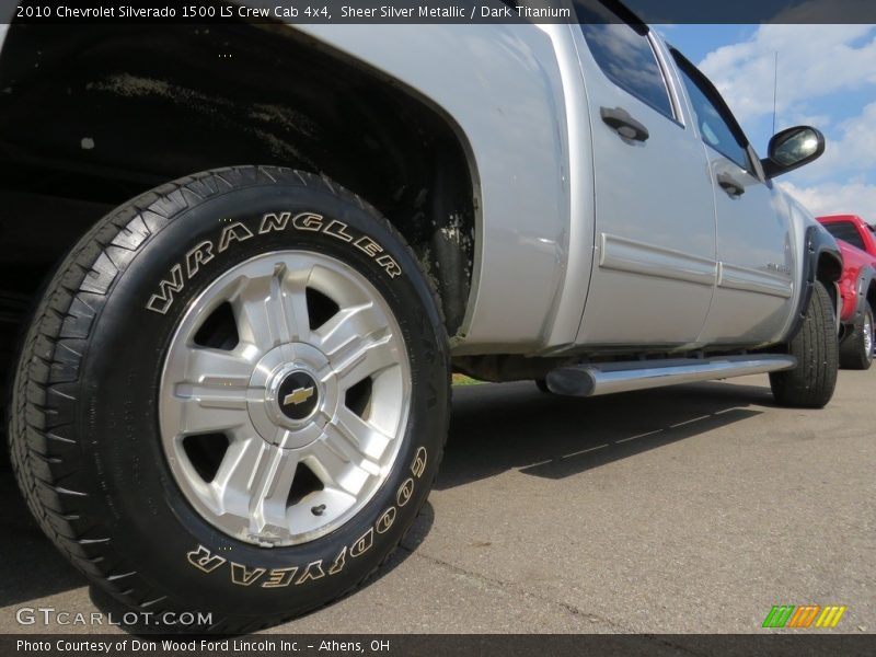 Sheer Silver Metallic / Dark Titanium 2010 Chevrolet Silverado 1500 LS Crew Cab 4x4