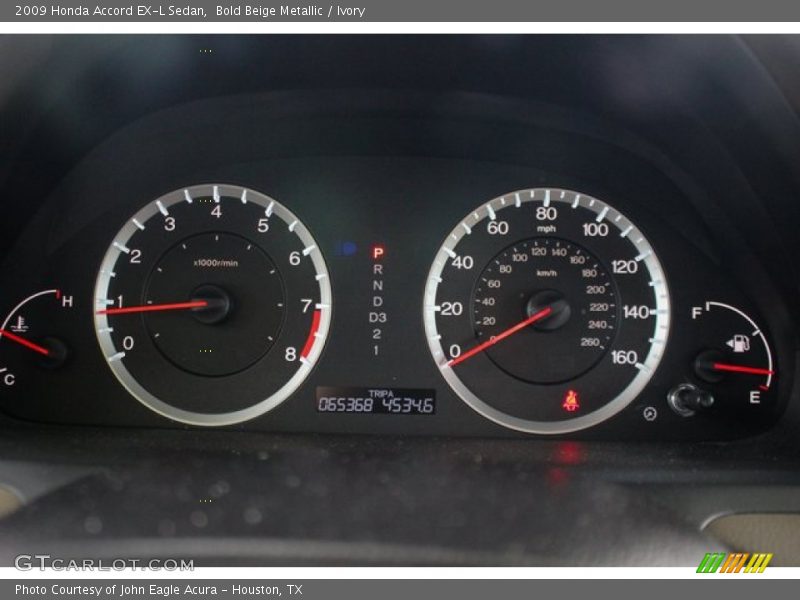 Bold Beige Metallic / Ivory 2009 Honda Accord EX-L Sedan