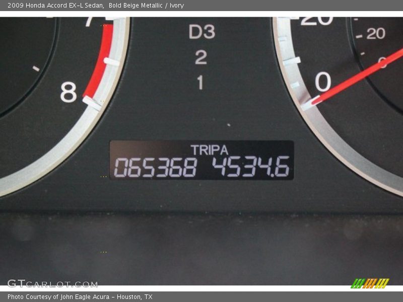 Bold Beige Metallic / Ivory 2009 Honda Accord EX-L Sedan