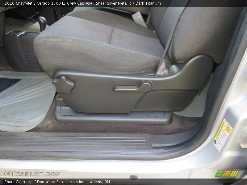 Sheer Silver Metallic / Dark Titanium 2010 Chevrolet Silverado 1500 LS Crew Cab 4x4