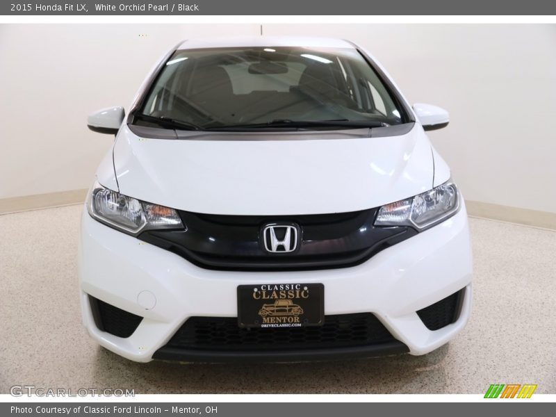 White Orchid Pearl / Black 2015 Honda Fit LX
