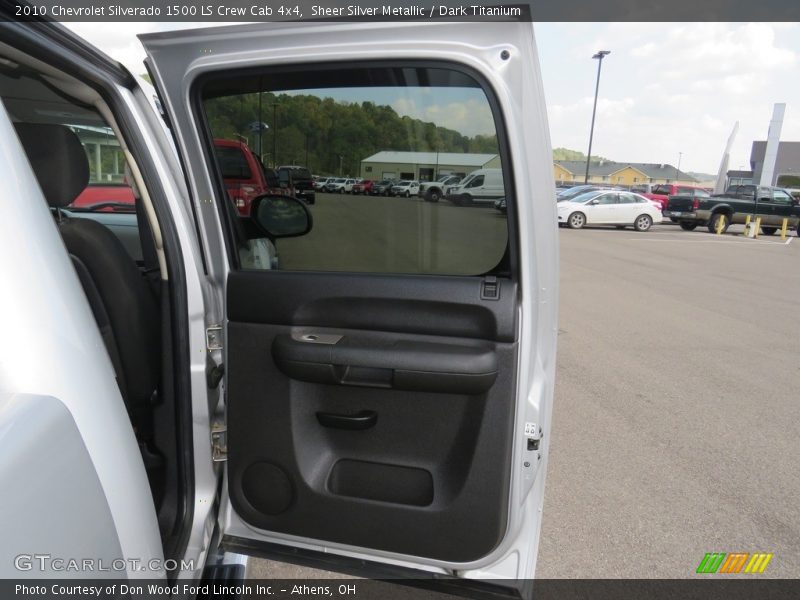 Sheer Silver Metallic / Dark Titanium 2010 Chevrolet Silverado 1500 LS Crew Cab 4x4