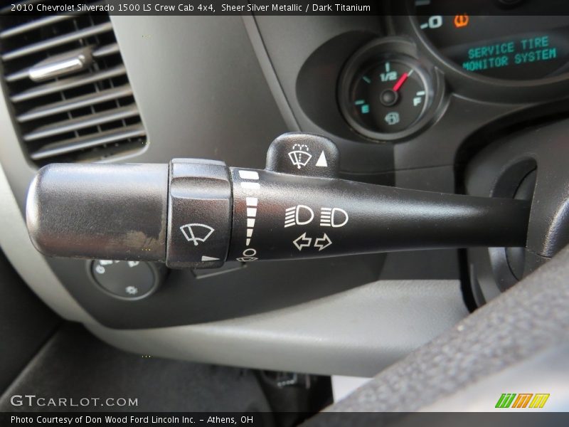Sheer Silver Metallic / Dark Titanium 2010 Chevrolet Silverado 1500 LS Crew Cab 4x4