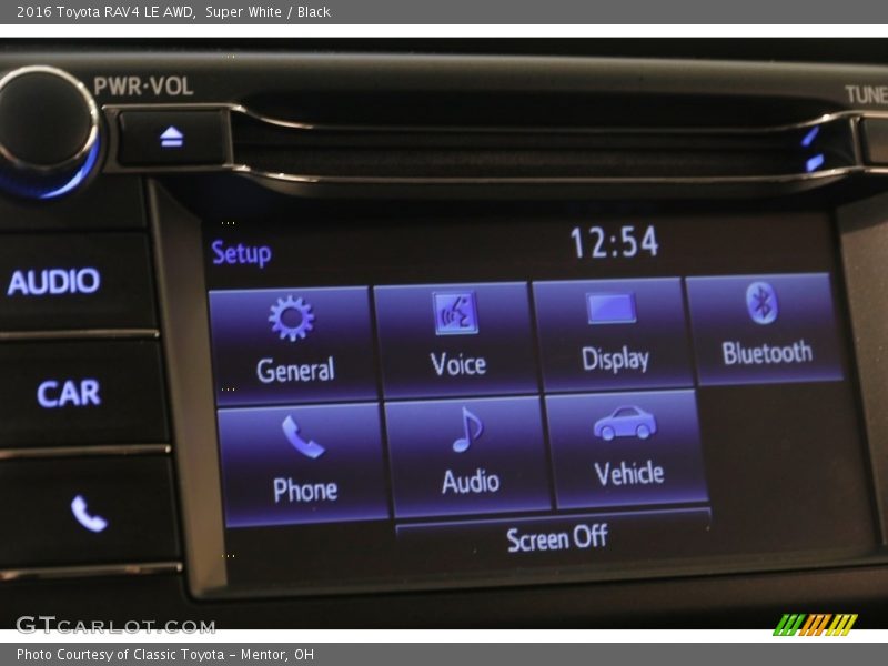 Super White / Black 2016 Toyota RAV4 LE AWD