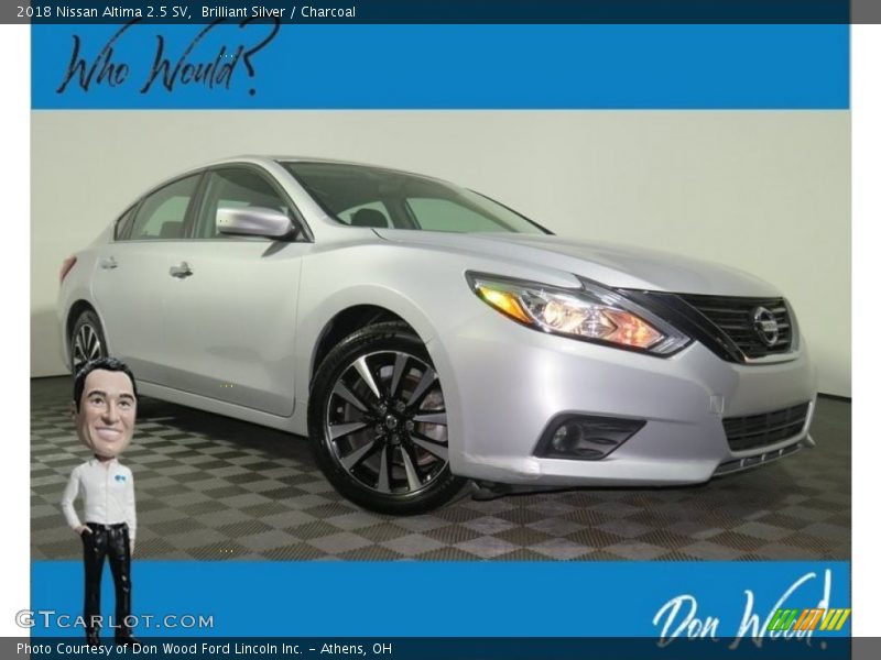 Brilliant Silver / Charcoal 2018 Nissan Altima 2.5 SV