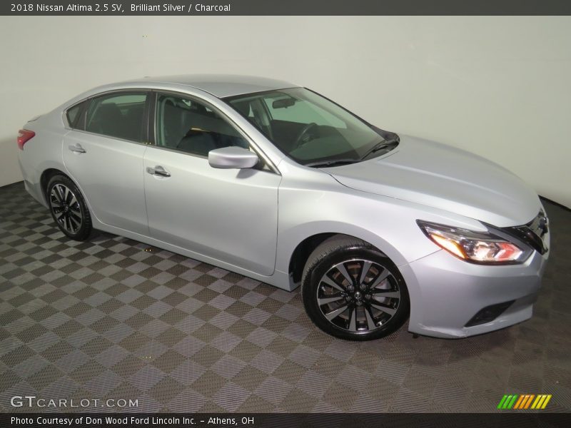 Brilliant Silver / Charcoal 2018 Nissan Altima 2.5 SV