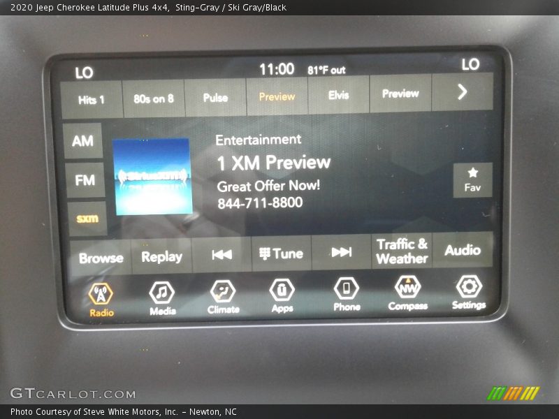 Sting-Gray / Ski Gray/Black 2020 Jeep Cherokee Latitude Plus 4x4