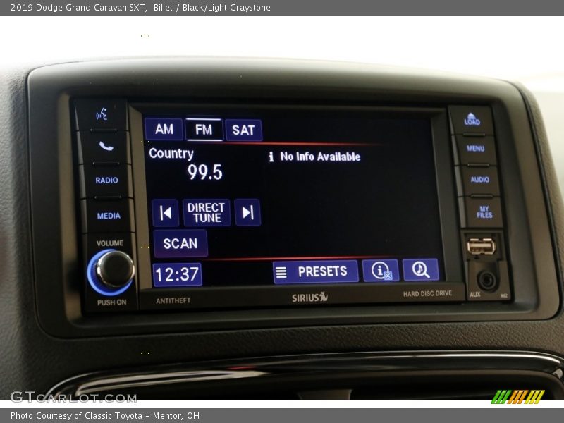 Billet / Black/Light Graystone 2019 Dodge Grand Caravan SXT