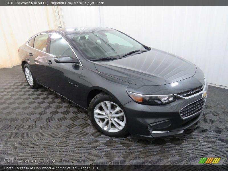 Nightfall Gray Metallic / Jet Black 2018 Chevrolet Malibu LT