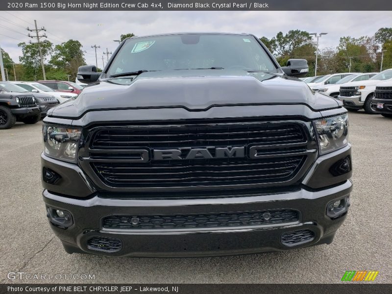 Diamond Black Crystal Pearl / Black 2020 Ram 1500 Big Horn Night Edition Crew Cab 4x4