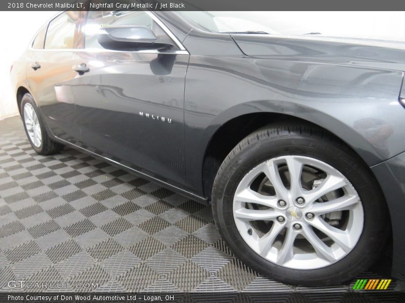 Nightfall Gray Metallic / Jet Black 2018 Chevrolet Malibu LT