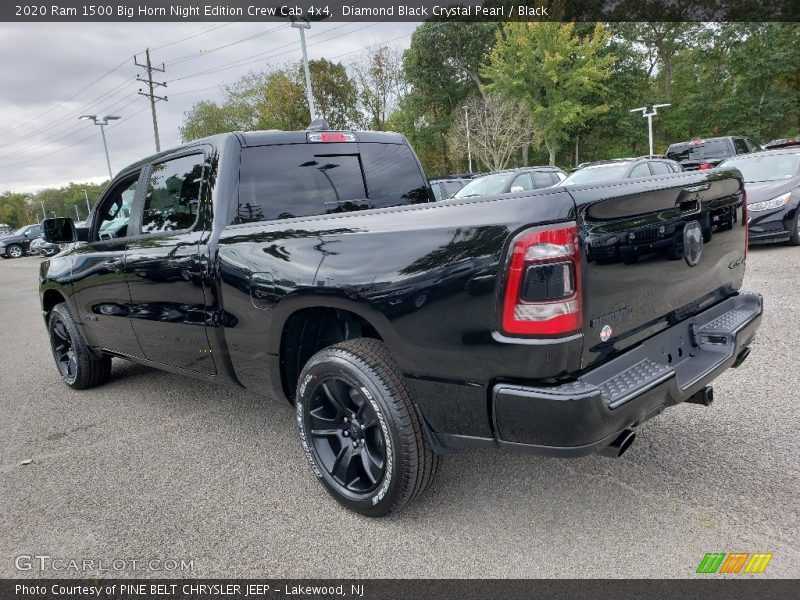 Diamond Black Crystal Pearl / Black 2020 Ram 1500 Big Horn Night Edition Crew Cab 4x4