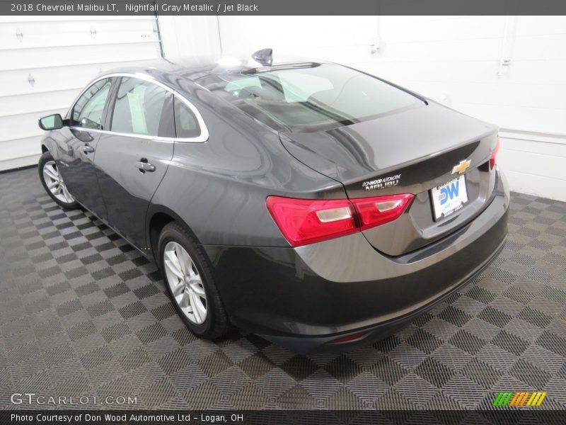 Nightfall Gray Metallic / Jet Black 2018 Chevrolet Malibu LT