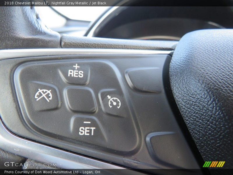 Nightfall Gray Metallic / Jet Black 2018 Chevrolet Malibu LT
