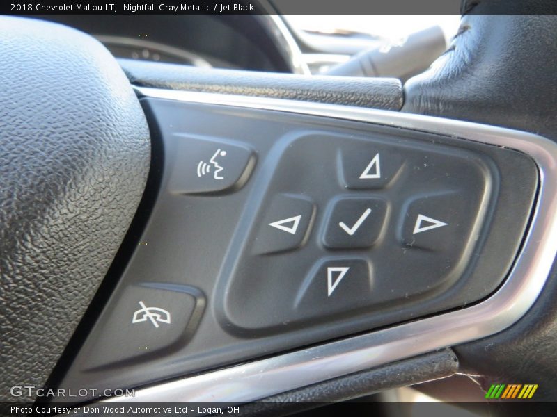 Nightfall Gray Metallic / Jet Black 2018 Chevrolet Malibu LT