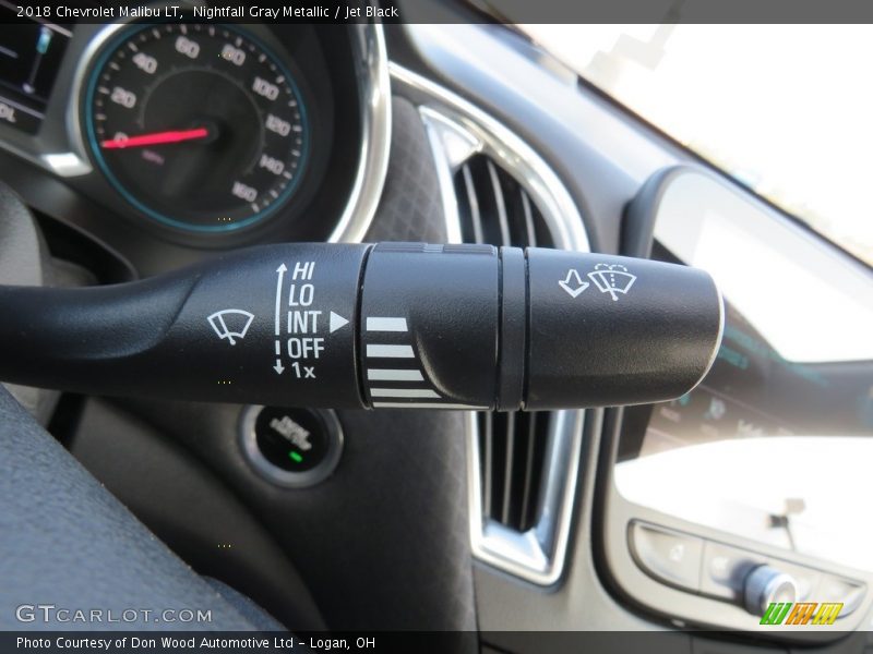 Nightfall Gray Metallic / Jet Black 2018 Chevrolet Malibu LT