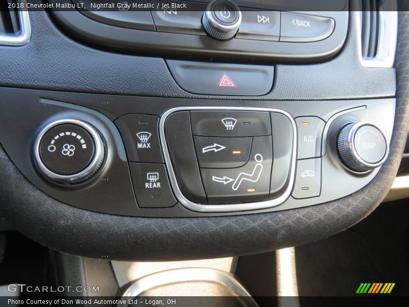 Nightfall Gray Metallic / Jet Black 2018 Chevrolet Malibu LT
