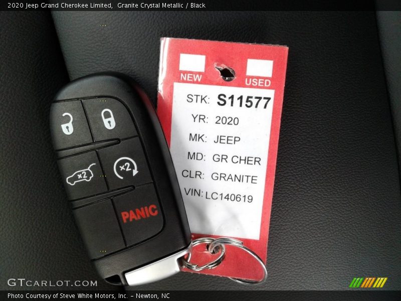 Granite Crystal Metallic / Black 2020 Jeep Grand Cherokee Limited