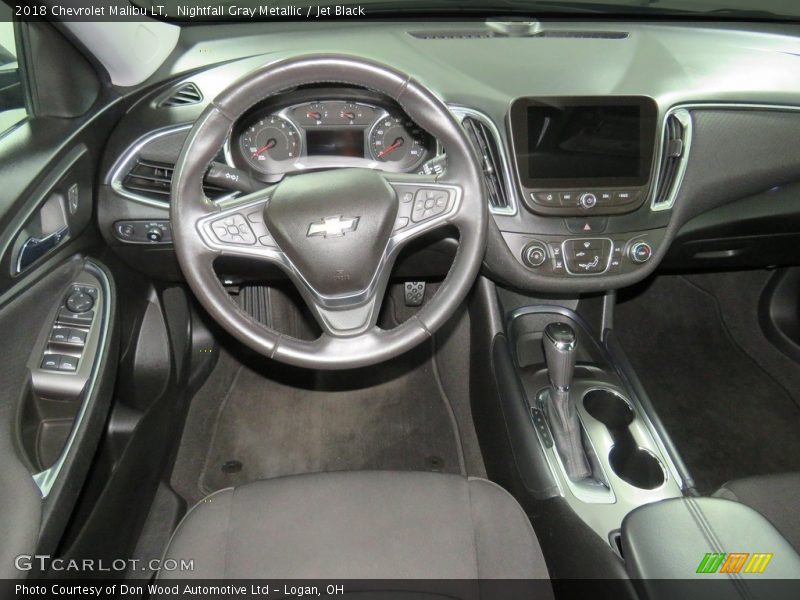 Nightfall Gray Metallic / Jet Black 2018 Chevrolet Malibu LT