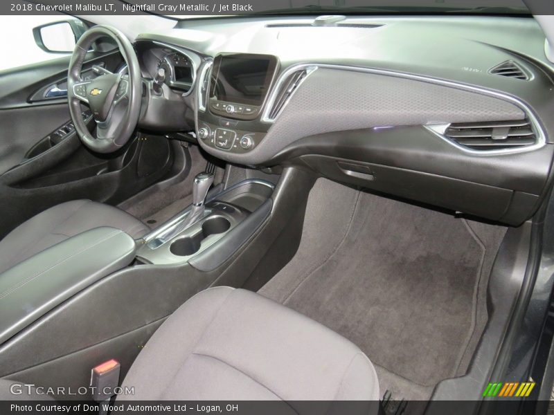 Nightfall Gray Metallic / Jet Black 2018 Chevrolet Malibu LT