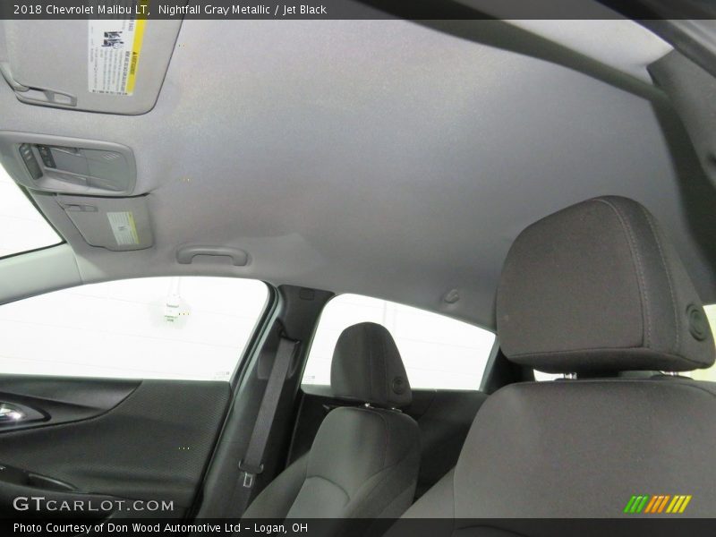 Nightfall Gray Metallic / Jet Black 2018 Chevrolet Malibu LT