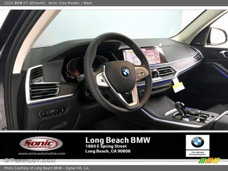 Arctic Grey Metallic / Black 2020 BMW X7 xDrive40i