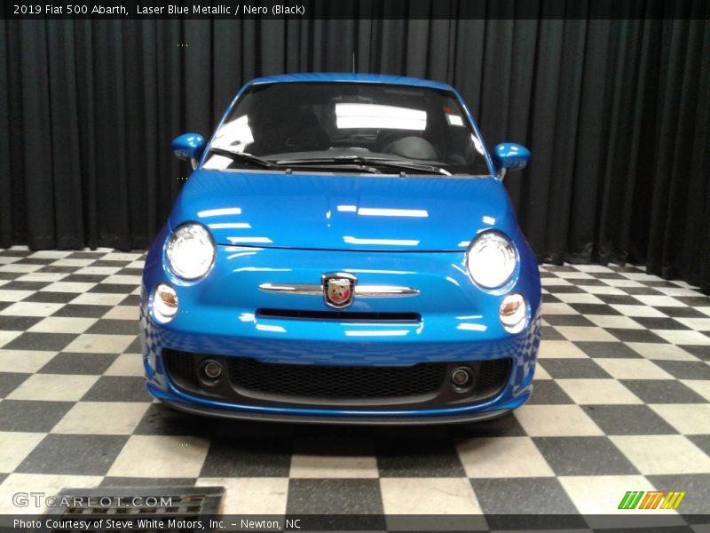 Laser Blue Metallic / Nero (Black) 2019 Fiat 500 Abarth