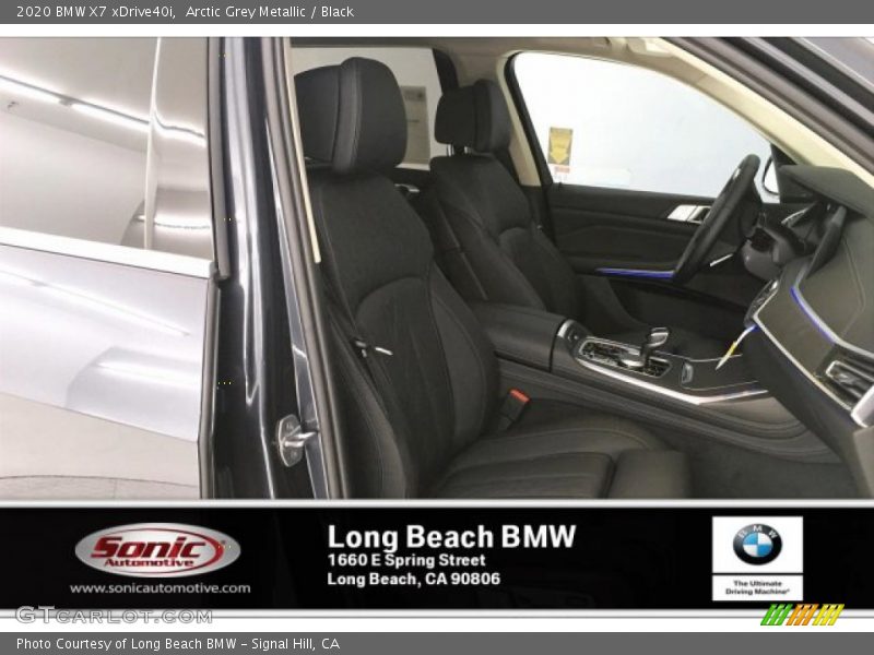 Arctic Grey Metallic / Black 2020 BMW X7 xDrive40i