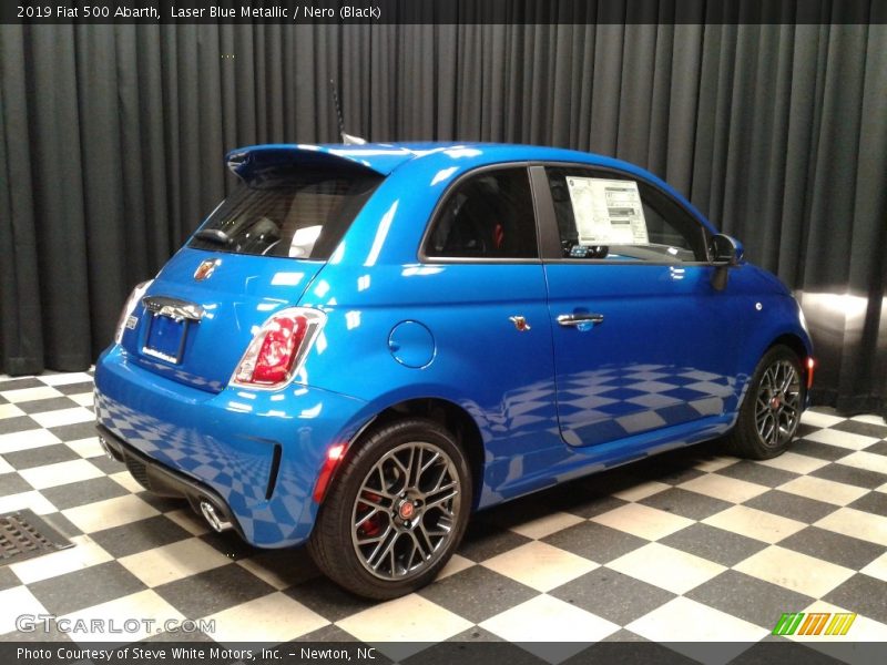 Laser Blue Metallic / Nero (Black) 2019 Fiat 500 Abarth