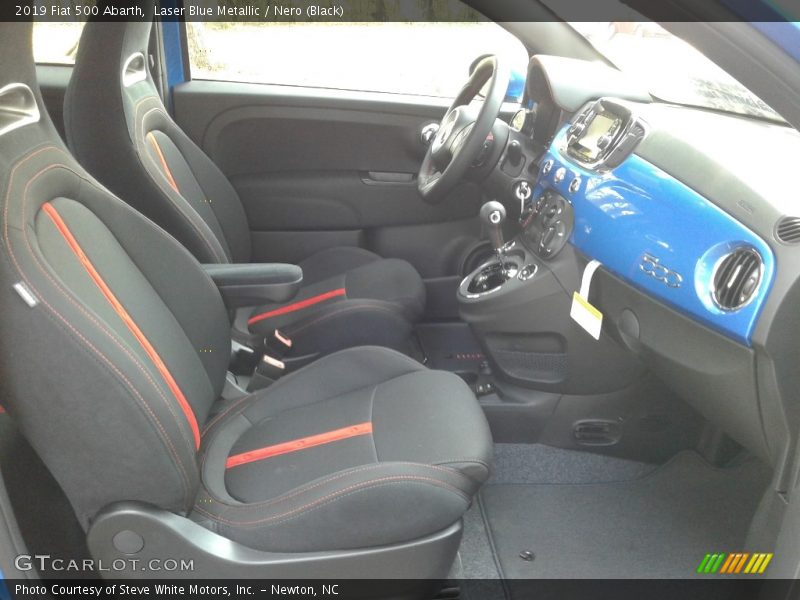 Laser Blue Metallic / Nero (Black) 2019 Fiat 500 Abarth