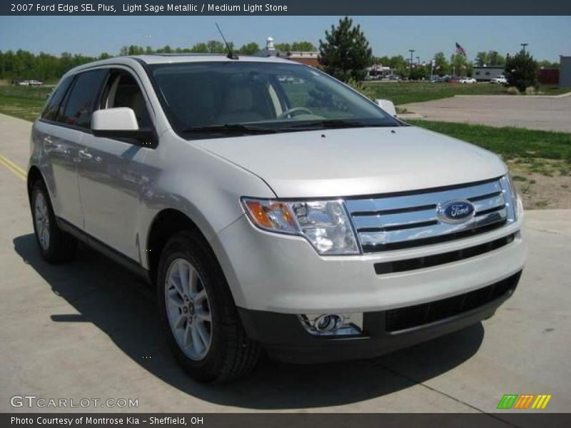 Light Sage Metallic / Medium Light Stone 2007 Ford Edge SEL Plus