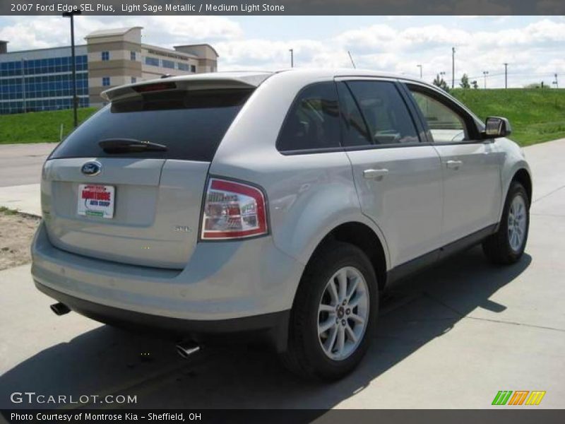 Light Sage Metallic / Medium Light Stone 2007 Ford Edge SEL Plus