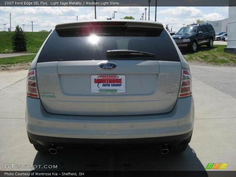 Light Sage Metallic / Medium Light Stone 2007 Ford Edge SEL Plus