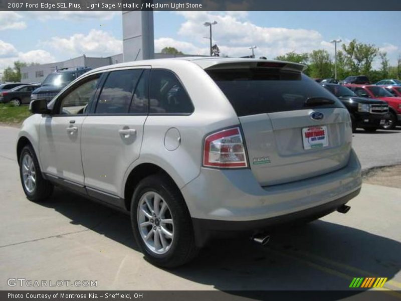 Light Sage Metallic / Medium Light Stone 2007 Ford Edge SEL Plus