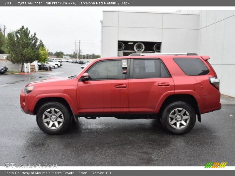 Barcelona Red Metallic / Black 2015 Toyota 4Runner Trail Premium 4x4