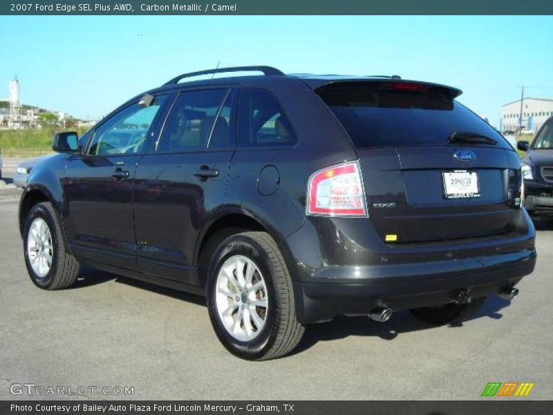 Carbon Metallic / Camel 2007 Ford Edge SEL Plus AWD