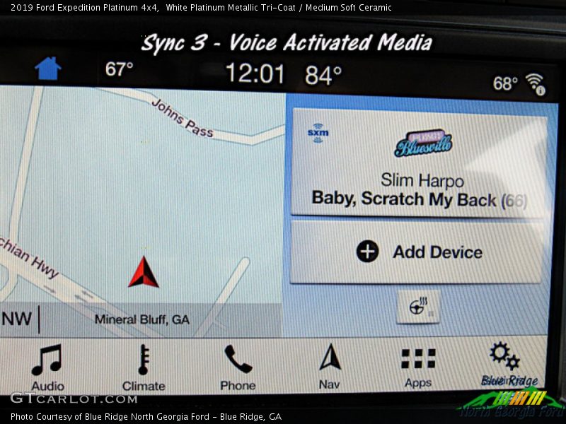 White Platinum Metallic Tri-Coat / Medium Soft Ceramic 2019 Ford Expedition Platinum 4x4